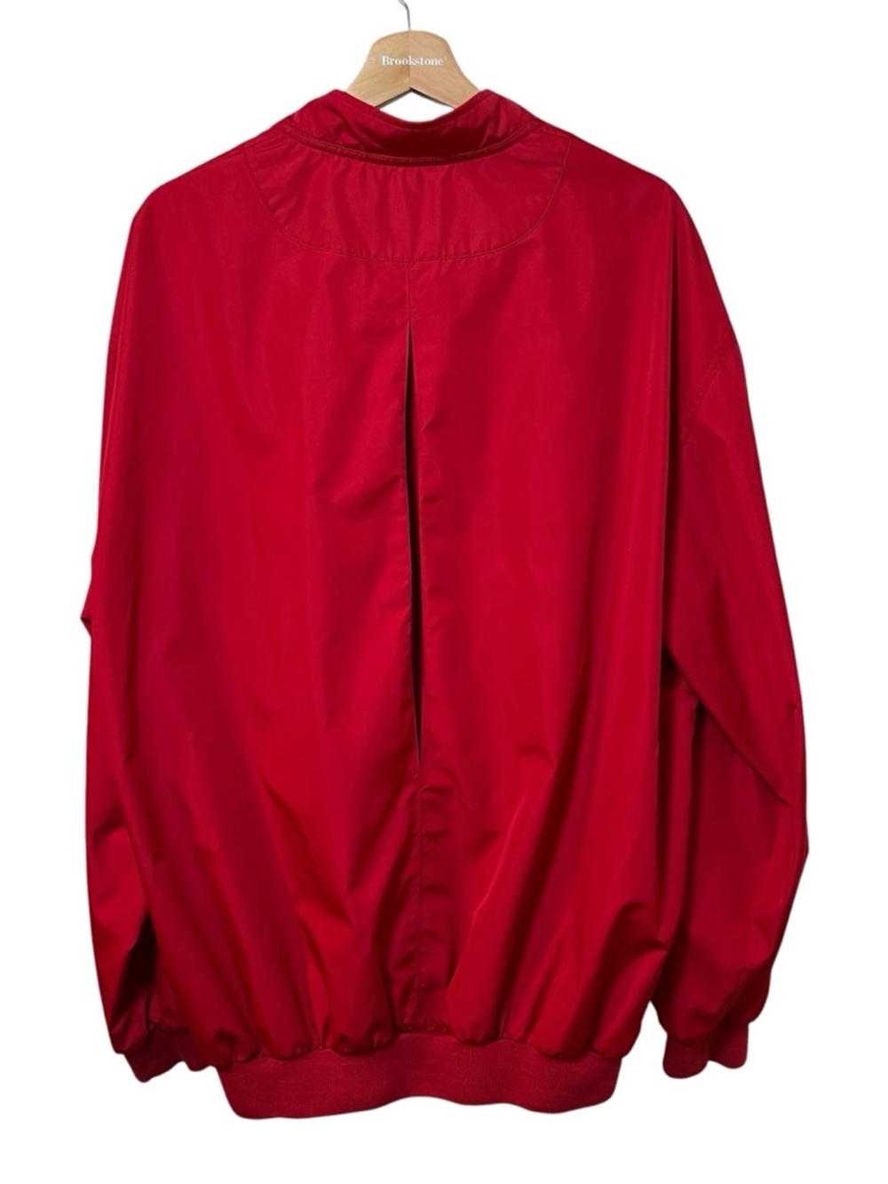 Masters Collection Windbreaker Mens XL Red Long Sleeve 1/4 Snap Pullover Golf - Picture 7 of 12